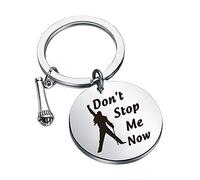 CENWA Don't Stop Me Now Keychain Inspirational Gift for Fans (Stop Me Now K)