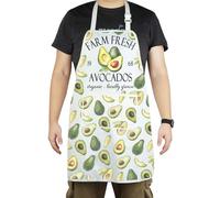 CENWA Funny Farm Fresh Avocados Summer Avocados Kitchen Adjustable Apron Gift for Avocado Lover (Fresh Avocados UK)