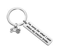 CENWA Funny Farmer Gift Tractor Gift Tractor Lover Gift Sorry for What I Said When My Tractor Broke Keychain (Tractor Broke K)