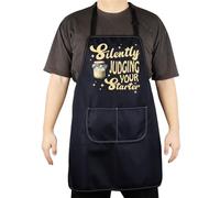 CENWA Funny Sourdough Starter Gift Silently Judging Your Starter Bread Baker Kitchen Aprons Bread Baking Gift for Women (judging your starter UK)
