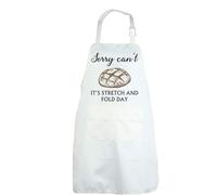 CENWA It's Stretch and Fold Day Funny Bread Baker Kitchen Aprons Bread Baking Gift for Baking Lover (Fold Day Apron EU)
