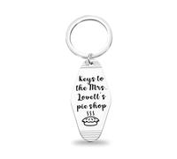 CENWA Keys To The Mrs. Lovett's Meat Pies Motel Keychain Horror Movie Gift Broadway Theater Gift (lovett’s pie shop K)