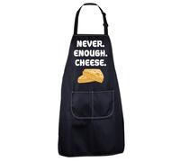 CENWA Never Enough Cheese Apron Cheese Lover Gift Foodie Apron Gift Cheese Day Gift (never enough cheese UK)