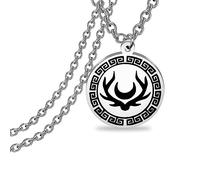 CENWA Stainless Steel Goddess Of The Hunt Amulet Pendant Necklace Greek Jewelry (Goddess Of The Hunt N)