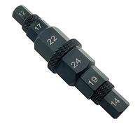 CENWOTL Motorcycle Spindle Wheel Removal Tool, Wheel Axle Hex Allen Spindle Driver Tool 17 19 22 24 12 14mm Hex Axle Tool