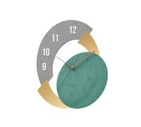 Cenz-888 Decor Wall Clock Nordic Luxury Home Clock Living Room Personalized Creativity Modern Simplicity Fashion Wall Decoration Art, 48x60cm(Green)
