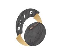 Cenz-888 Decor Wall Clock Nordic Luxury Home Clock Living Room Personalized Creativity Modern Simplicity Fashion Wall Decoration Art, 48x60cm(Black)