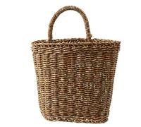 Cenz-888 Fruit Rack Fruit Baskets Wall Hanging Storage Flower Rattan Woven Wicker Vegetable Display Shelf Crystal Holder Vase Farmhouse