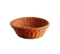Cenz-888 Fruit Rack Imitation Rattan Fruit Basket Round Bread Storage Baskets for Vegetables(Large)