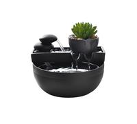 Cenz-888 Indoor Waterfall Fountain Home Living Room TV Cabinet Tea Room Book Desktop Decorations Small Ceramic Feng Shui Fountain Ornaments