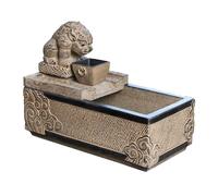 Cenz-888 Indoor Waterfall Fountain Lucky Beast Zen Flow Desktop Auto-Cycle Waterfall Fountain Feng Shui Decor for Home and Office