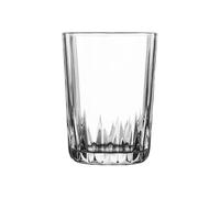 Cenz-888 Water Glasses Etched Stemless Water Tumblers, Clear Textured Lead-Free Drinking Glass Cups, Dishwasher Safe for Home Kitchen(Small)
