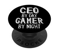 CEO By Day Gamer By Night Entrepreneur Business Exec CEO PopSockets Adhesive PopGrip