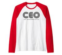 CEO Chief Entertainment Officer Raglan Baseball Tee