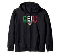 CEO Chief Espresso Officer Italian for Men and Women Zip Hoodie