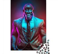 CEO Gorilla In Suit Puzzle for Teenagers 1000 Pieces Puzzle Brain Teaser Puzzles For Adults 1000pcs (75x50cm)