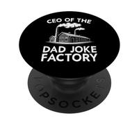 CEO Of The Dad Joke Factory Hilarious Humor Gag Dad Jokes PopSockets Adhesive PopGrip