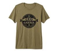 CEO of The Garage Chief Engine Operator Workshop Premium T-Shirt