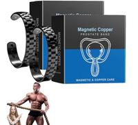 Ceoerty Magnetic Copper Prostate Boost Band,Prostapower Magnetic Copper Band,Copper Pulse Prostate Wellness Band,Prostate Bracelet for Men Improves Circulation,Regain Confidence in Life (Black-2pc)