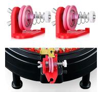 Ceoighe 2 Pack Circular Knitting Machine Tensioner Removable Yarn Tensioner Adapters Compatible with ADDI 48 46 22 Needle(Red)