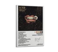 ceok Hozier Poster Unreal Unearth Album Cover Poster Wall Art Decor Print Picture Paintings for Living Room Bedroom Decoration 08x12inch(20x30cm) Frame-style