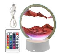 Ceolup Moving Sand Art Table Lamp Moving Sand Art Picture Quicksand Lamp with USB Charging Moving Sand Art Flowing Sand Frame Desktop Art Bookshelves Home Decoration
