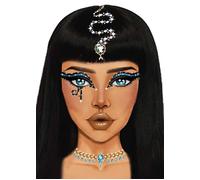 Ceopatra Make-Up Face Jewels Sticker Fancy Dress Egyptian Pharaoh Accessory