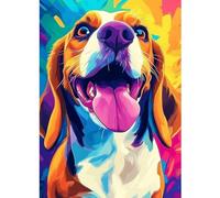 CEOVR Dog Diamond Painting Kits Adults,DIY Diamond Art Kits Adults Bathing Cow,12x16in,5D Gem Art Craft Set for Leisure Time