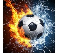 CEOVR Soccer Diamond Painting Art Kits Adults,DIY Diamond Art Painting Kits Powerful Soccer,12x12in Football Diamond Painting Craft for Leisure Time