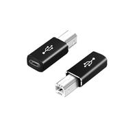 CeoxThao 2 Pack USB C Female to Printer Male Adapter - USB Type C to USB B Converter, Usb B to Usb C Adapter, for Seamless Data Sync, Compatible with Printers, MIDI Instruments, Electric Pianos