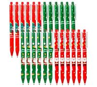CeoxThao 24 Pack Christmas Ballpoint Pens - 0.5 mm Retractable Gel Ink Pens, Christmas Novelty Pens, Christmas Stationery, with Festive Designs, Party Favors, and Daily Writing Needs