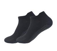 CeoxThao 3 Pairs of Non-Slip Yoga Socks, Pilates socks, For Fitness, Dance, and Martial Arts, Full Toe Ankle Fall Prevention Grip Socks, Stability and Comfort, For Everyday Use, Sox UK 4-8 (Black)