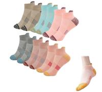 CeoxThao 6 Pairs of Cushioned Trainer Ankle Socks for Women, Breathable Cotton Sports Socks, Non-slip Ankle Athletic Socks for Training, Running, Yoga, Hiking, and Casual Wear (Mixed Color)