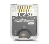 Ceozon Micro SD Card Adapter, 2nd-Gen High Speed TF Memory Card Reader Compatible with Gamecube Wii Console Transparent