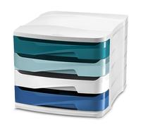 Riviera by CEP 4 Drawer Desktop Unit Multicoloured 1003940511
