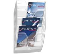 CEP 1201540111 Magnetic Wall Display Rack with 5 Compartments - White/Crystal