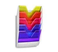 CEP 5 Compartments Wall File - White/Multicolor