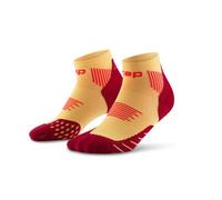 CEP Core Run Low-Cut Socks 5.0 for Women - Marigold/Burgundy, Perfect for Runners