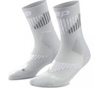 CEP Core Run Merino Socks Mid Cut 3.0, running socks, women, grey/white 34-37