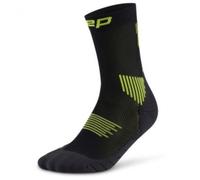 CEP Core Run Socks Mid Cut 5.0, running socks, women, black/green 40-43
