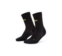CEP Core Run Ultralight Compression Socks Mid-Cut Black Size 37-40 (EU) for Enhanced Running Performance