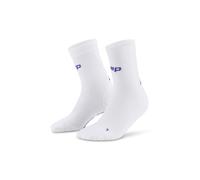 CEP Core Run Ultralight Mid-Cut Compression Socks for Women - White