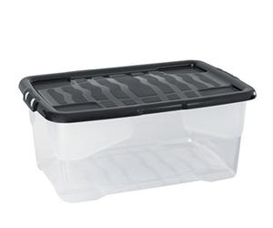CEP Crystal 42 Litre Plastic Storage Box, 60 x 39.7 x 25.2 cm