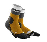 CEP - HIKING LIGHT MERINO MID-CUT REDESIGN SOCKS for men | Better stability thanks to hiking socks with compression in Sungold / black | size V