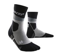 CEP Max Cushion Mid-Cut Compression Hiking Socks for Women - Grey/Black