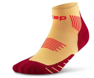 CEP - Men's Core 5.0 Low Cut Compression Running Socks Size V/XL/10-13+ Marigold/Burgundy, Marigold/Burgundy, XL