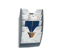 CEP Mineral Marble 5 Compartment Wall File Grey 1001541611