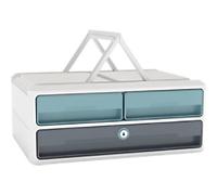 CEP Moov Up Drawer System PS (Polystyrene) Mint, White 3 Drawers 37 x 27.5 x 14.6 cm