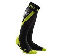 CEP - NIGHTTECH SOCKS for women | Night running stockings with colour reflectors in green, size II