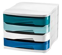 CEP Riviera Drawer System PS (Polystyrene) Multicolour 4 Drawers 29.2 x 38.6 x 24.6 cm